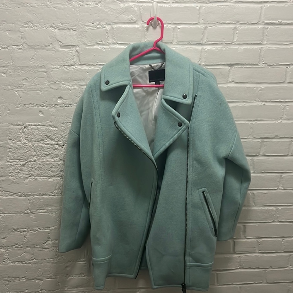 Mint Green Banana republic pea coat